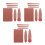 3Sets Compact Coffee Mini Makeup Brush Set Soft Bristles with Mirror 1