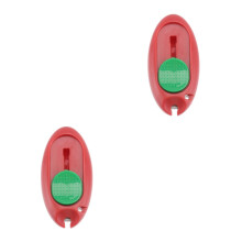 2Pcs Compact Red Thread Guide and Needle Threader for Elderly Sewing