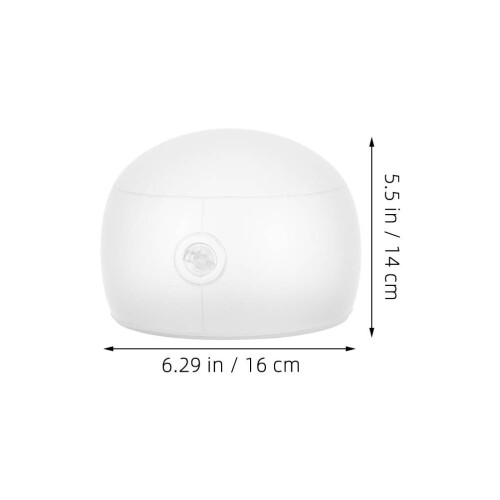 2St Inflatable PVC Hoedvormer Wit Voor Baseball Caps Display En 2