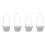 4Pcs PU Drink Cup Sleeves Grey Protective Reusable Carrier 5