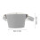 4Pcs PU Drink Cup Sleeves Grey Protective Reusable Carrier 10