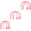 9Pcs Red PVC Stethoscope Extension Tubes Versatile Replacement Tubing 6