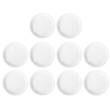 20Pcs White Garden Plastic Plant Pot Plate Anti-Slip Flowerpot Tray
