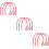 9Pcs Red PVC Stethoscope Extension Tubes Versatile Replacement Tubing 10