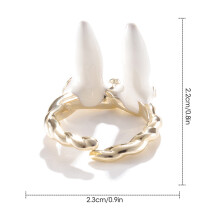 (Pink) Bunny Open Ring for Women - Stylish & Eye-catching