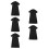 5Pcs Black Waterproof Grooming Smock for Pets Anti-Static Polyester 7
