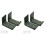 4Pcs Metal Snowboard Display Holder Wall Mount Rack Grey for Storage 1