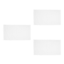 3Pcs White Embossed Polyester Bed Sheets Waterproof for Beauty Salon