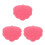 3Pcs Pink Shower Wall Back Scrubber with Suction Cups Hands Free Use 5