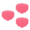 3Pcs Pink Shower Wall Back Scrubber with Suction Cups Hands Free Use 6