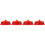 4Pcs Red Plastic Broom Heads for Kitchen and Room Sweeping Replacement 5