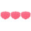 3Pcs Pink Shower Wall Back Scrubber with Suction Cups Hands Free Use 7