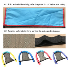 (Red) Floating Pool Noodle Chair - Soft Mesh Sling