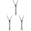 3Pcs Men’s Adjustable Bolo Tie Necklaces with Eagle Pendant 1