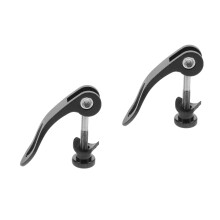 2Pcs Secure Quick Release Bike Seat Clamp Adjustable Black Alloy