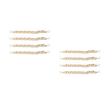 8Pcs Golden Purse Chain Replacement DIY Bag Straps Lightweight Metal