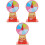 3Sets Portable PVC Roulette Wheel Fun Party Game Turntable 3