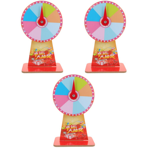 3Sets Portable PVC Roulette Wheel Fun Party Game Turntable 2