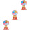 3Sets Portable PVC Roulette Wheel Fun Party Game Turntable 5
