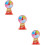 3Sets Portable PVC Roulette Wheel Fun Party Game Turntable 9