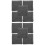 10Pcs Dark Grey Guinea Pig Cage Blanket Microfiber Washable Pad 6