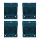 4Pcs Multi-Use Blue Chicken Feeding Bowl Plastic Waterer for Birds 1