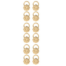 12Pcs Secure Gold Plated Earring Support Pads for Heavy Earrings