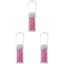 3Pcs Pink Wine Cooler Bag Gel Carrier for Travel Reusable Wine Chiller