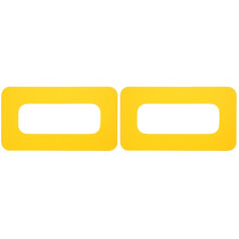2Pcs Paddle Fin Box Connection Patch Yellow PVC for Kayak Control