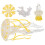 4Sets Multi Plastic Marine Life Cycle Jellyfish Kit for Child Learning 2