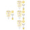 4Sets Multi Plastic Marine Life Cycle Jellyfish Kit for Child Learning 4