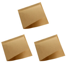 300Pcs Khaki Oil-Proof Triangle Kraft Paper for Food Disposable Bags