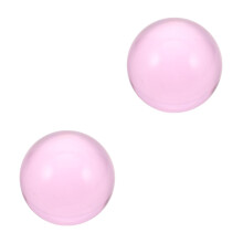 2Pcs Pink Resin Clear Juggling Balls Lightweight Performance Props