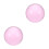 2Pcs Pink Resin Clear Juggling Balls Lightweight Performance Props 1