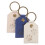 12Pcs Portable Pet Hair Keepsake Keychains Assorted Color PU 2