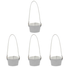 4Pcs PU Drink Cup Sleeves Grey Protective Reusable Carrier