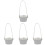 4Pcs PU Drink Cup Sleeves Grey Protective Reusable Carrier 1