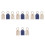 12Pcs Portable Pet Hair Keepsake Keychains Assorted Color PU 6