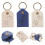 12Pcs Portable Pet Hair Keepsake Keychains Assorted Color PU 10