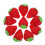 30Pcs Red Resin Strawberries Artificial Realistic Mini Fruit Ornaments 2