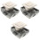 3pcs Rv Handle Drawer Lock Keyless Zinc Alloy 2