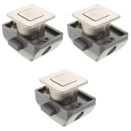 3pcs Rv Handle Drawer Lock Keyless Zinc Alloy 1