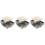 3pcs Rv Handle Drawer Lock Keyless Zinc Alloy 3