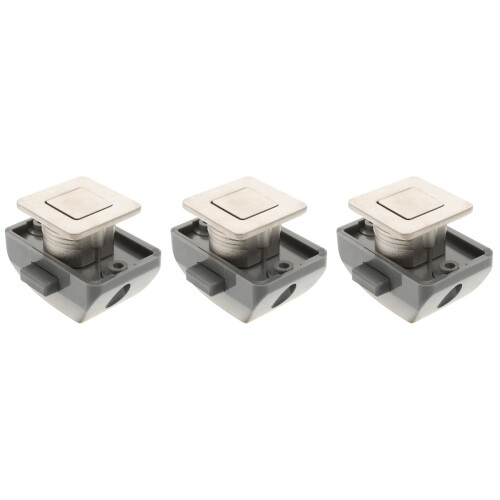 3pcs Rv Handle Drawer Lock Keyless Zinc Alloy 2