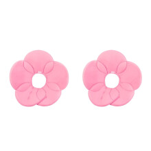 2Pcs Pink Flower Cone Collar Light Weight Dog Pet Recovery Collar