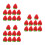 30Pcs Red Resin Strawberries Artificial Realistic Mini Fruit Ornaments 4