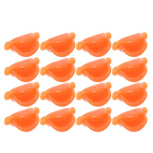 20Pcs Durable Orange Plastic Duck Beak for Doll Craft and Toy Making