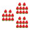 30Pcs Red Resin Strawberries Artificial Realistic Mini Fruit Ornaments 7