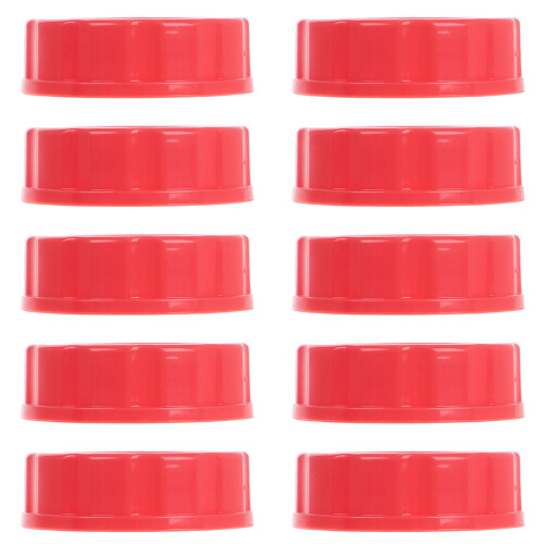 50Pièces Couvercles Bouteilles Bébé Rouge PP Usage Voyage 2