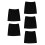 5Pcs Soft Black Lace Half Slip Skirts Women’s Polyester Underskirt 7